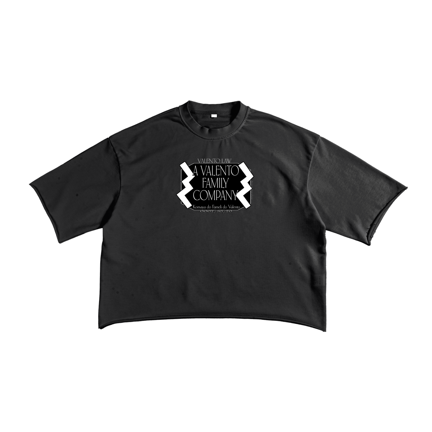 French Terry Raw Edge T-Shirt