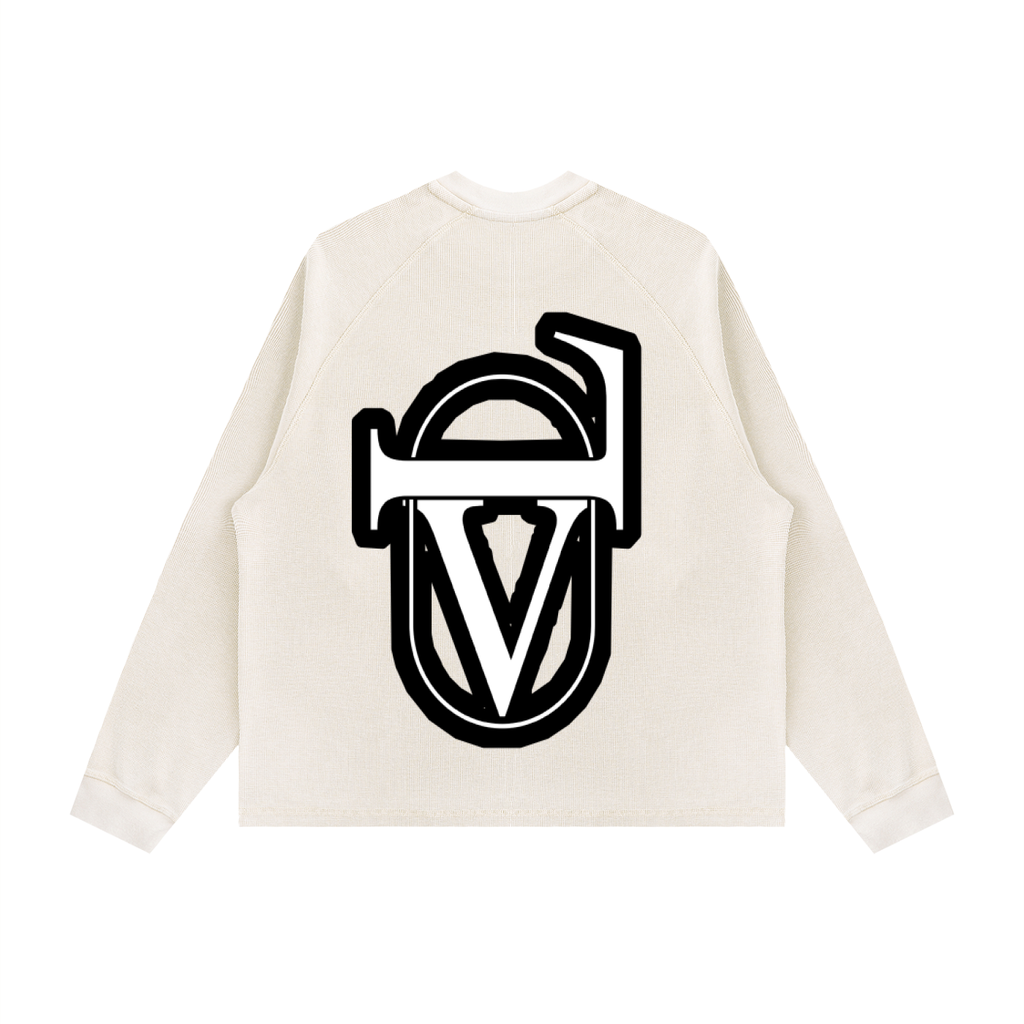 Unisex Vintage Wash Boxy  Waffle T-Shirt