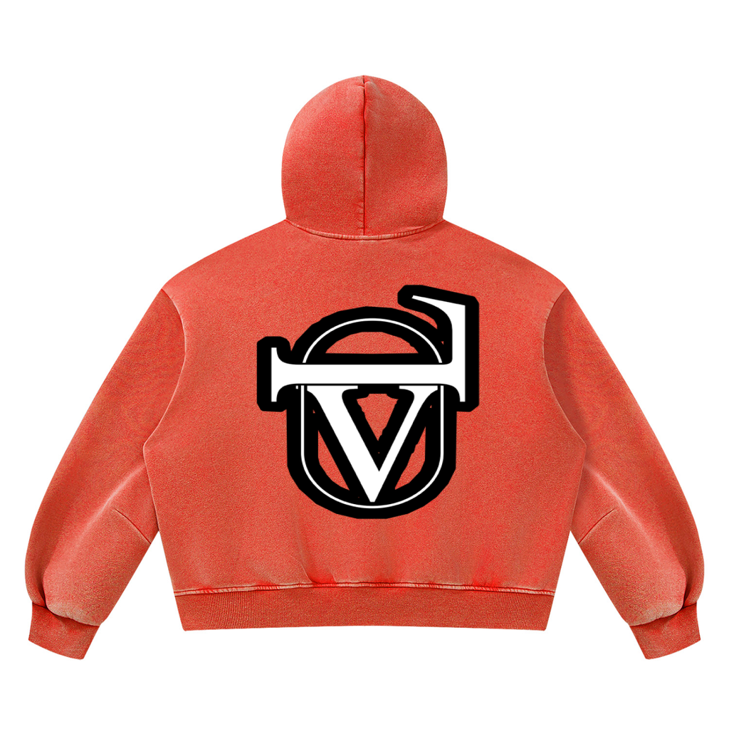 V Wash Boxy Fleece Hoodie