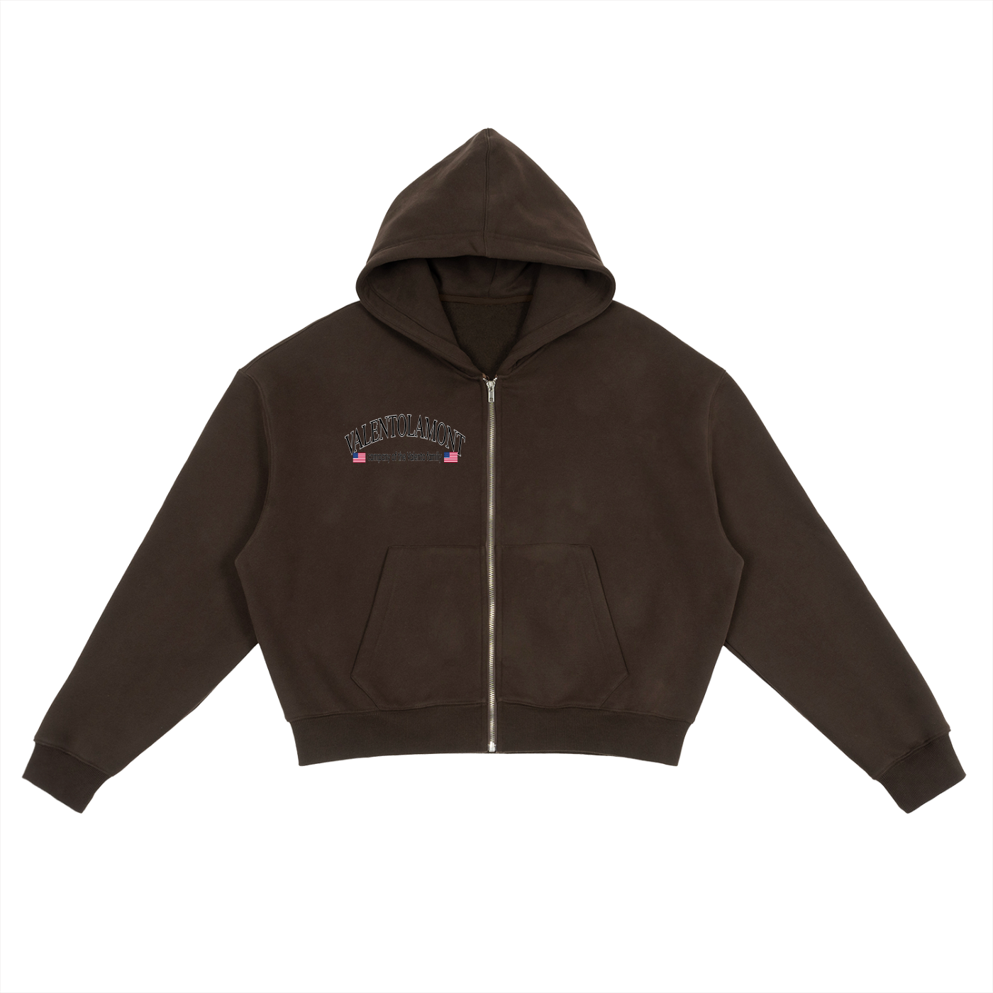 Fleece Zip-Up Boxy Hoodie