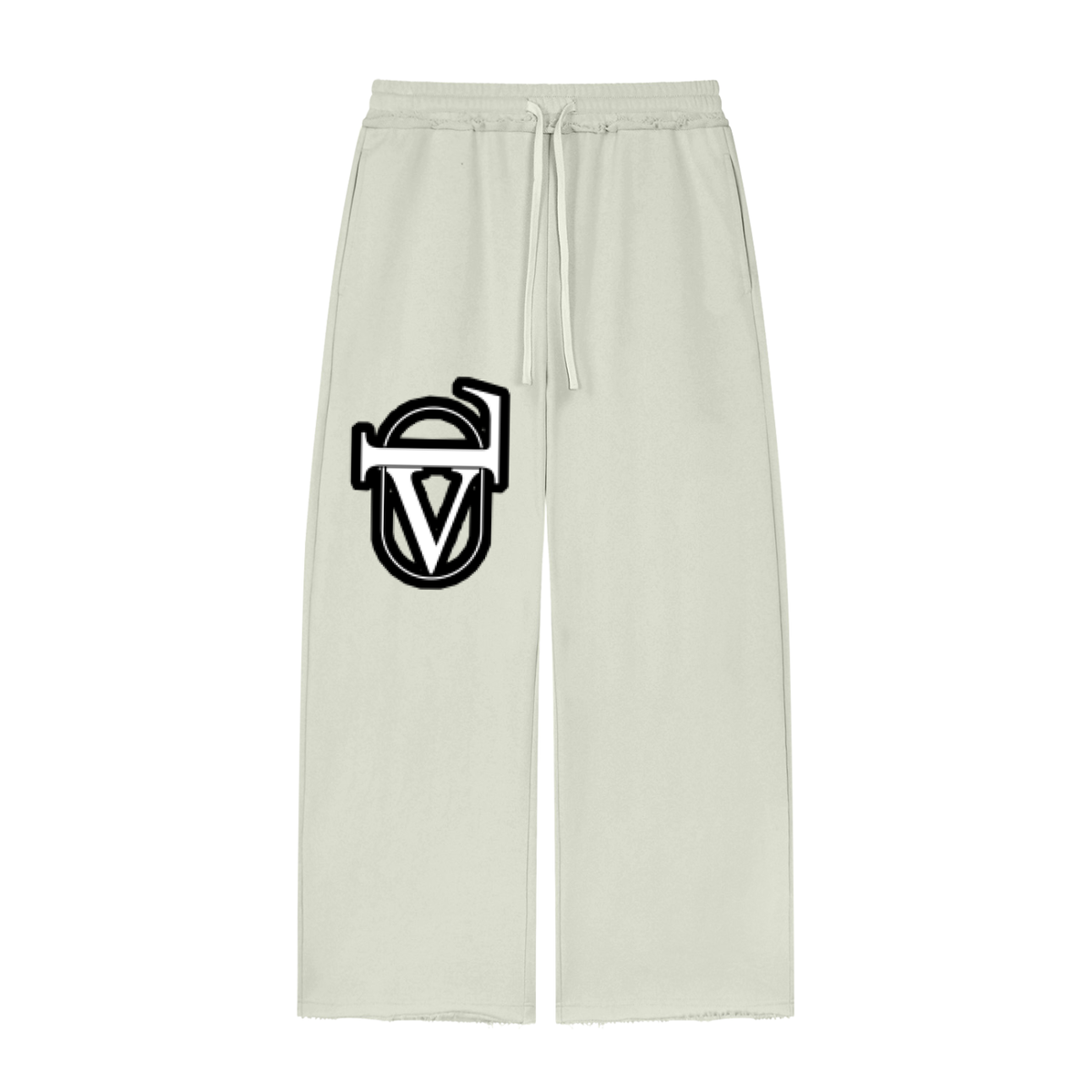 Women’s Wide Leg Raw Edge Sweatpants