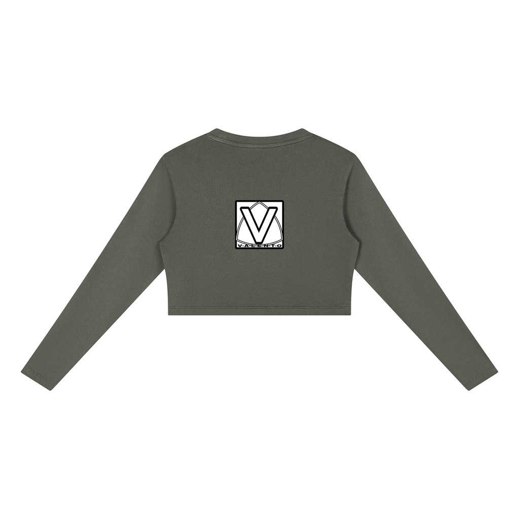 Women's Mineral Wash Crop Sweatshirt