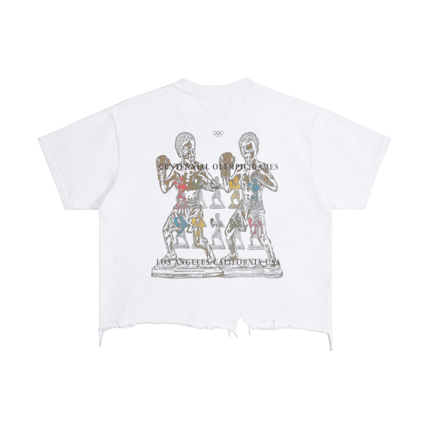 Vintage Wash Boxy Distressed Hem T-Shirt