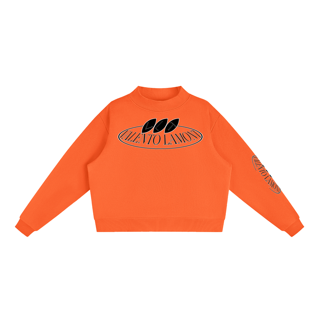 Essential Fleece Mock-Neck Crew Sweatshirt
