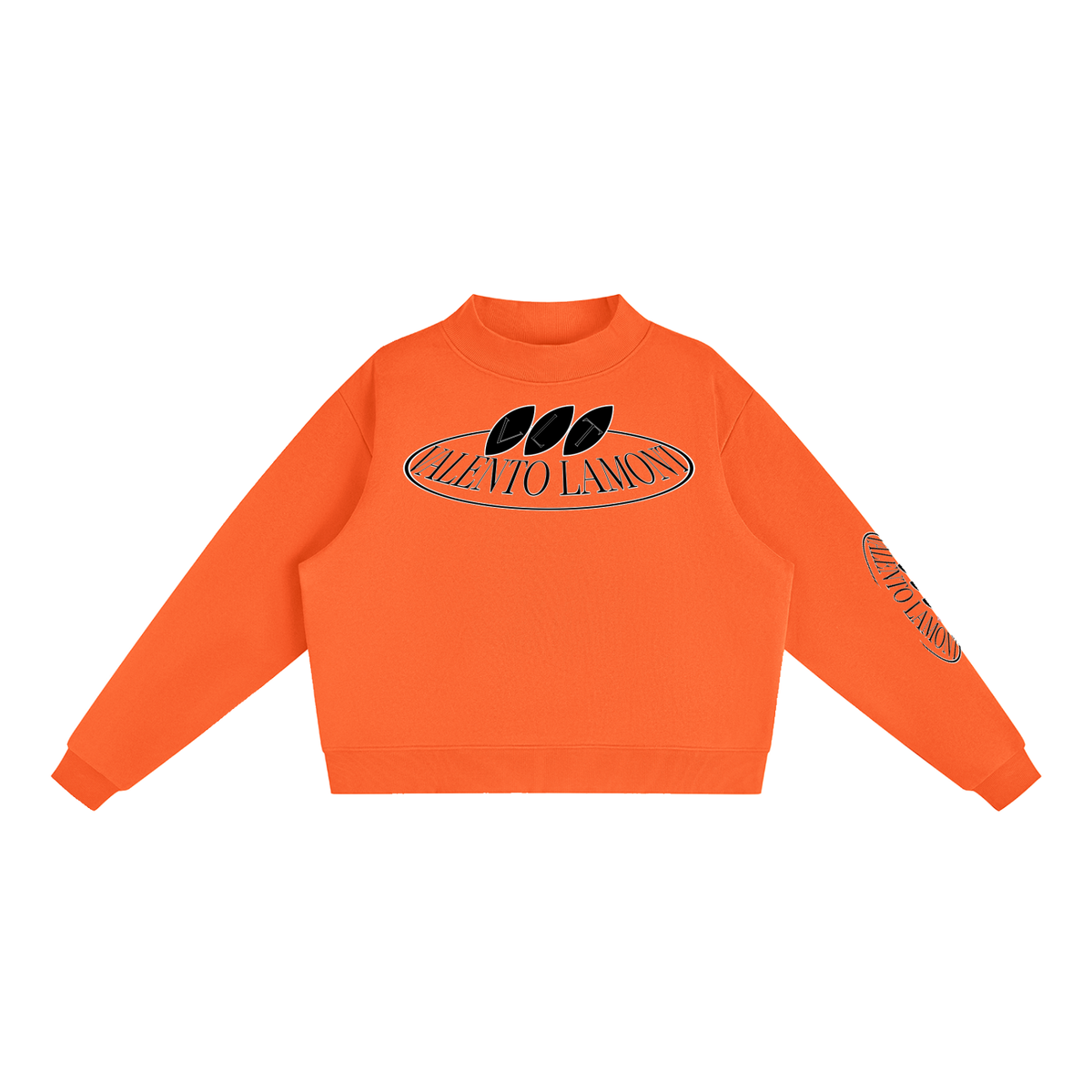 Essential Fleece Mock-Neck Crew Sweatshirt