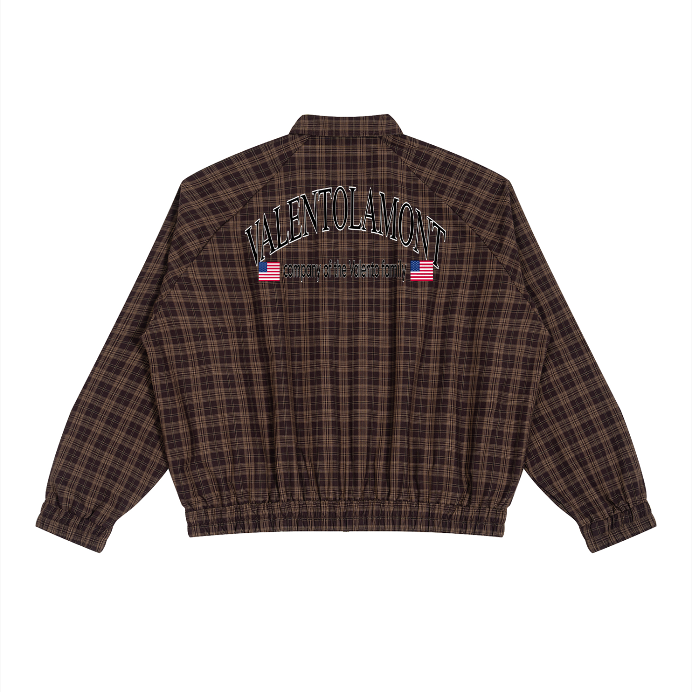 Unisex Plaid Full-Zip Track Jacket