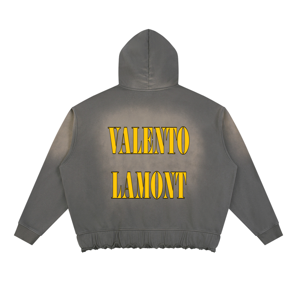 Unisex Sunfade Ripped Boxy Hoodie