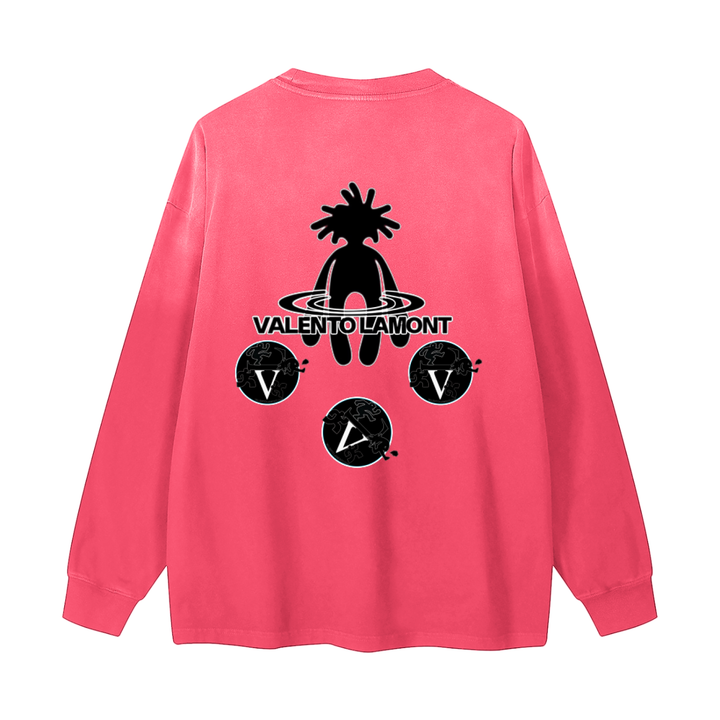 Gradient Vintage Washed Long Sleeve Tee - 270 GSM