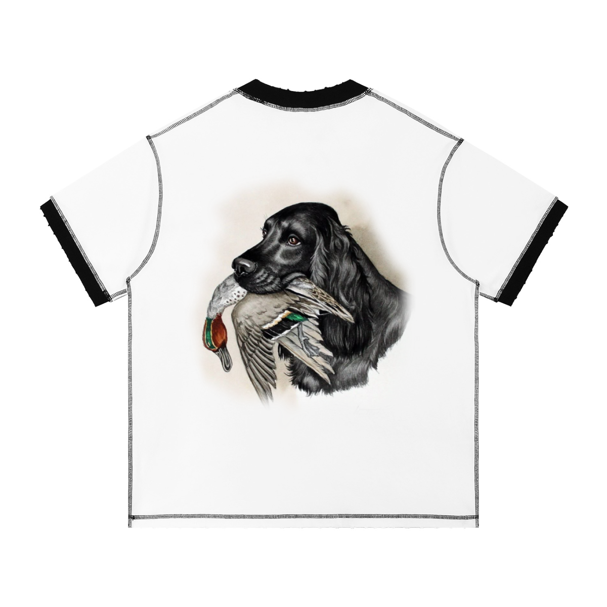 Unisex Contrast-Stitched Ringer T-Shirt