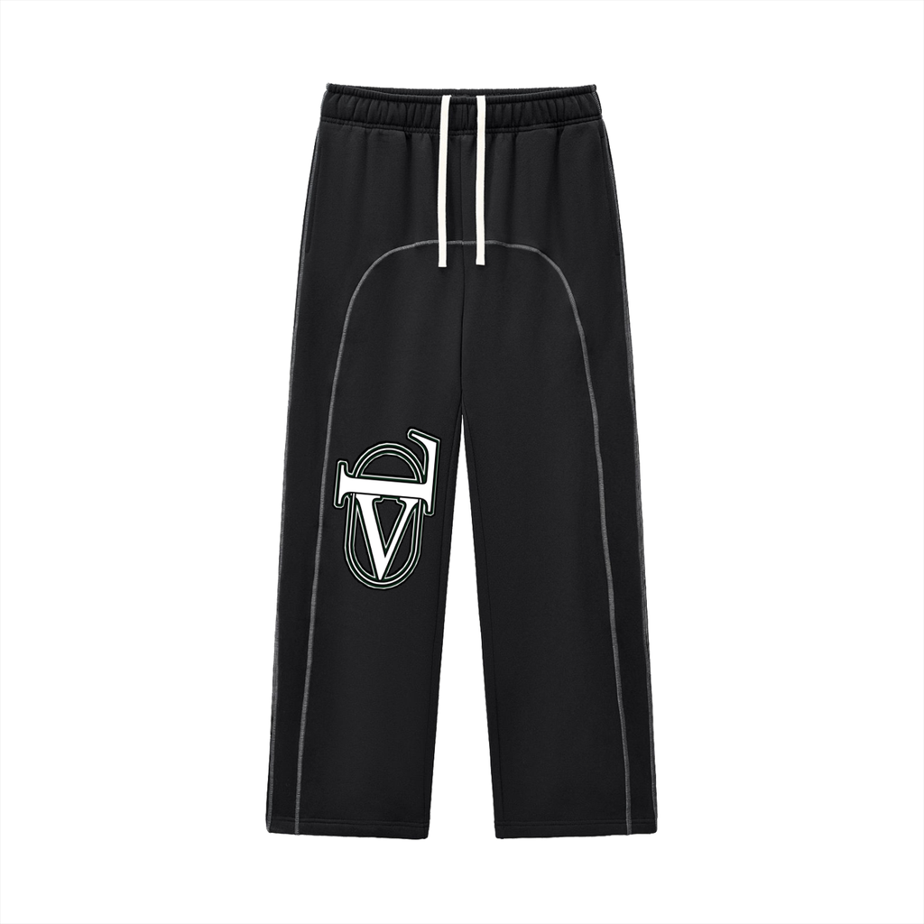Contrast-Stitched Fleece Sweatpants