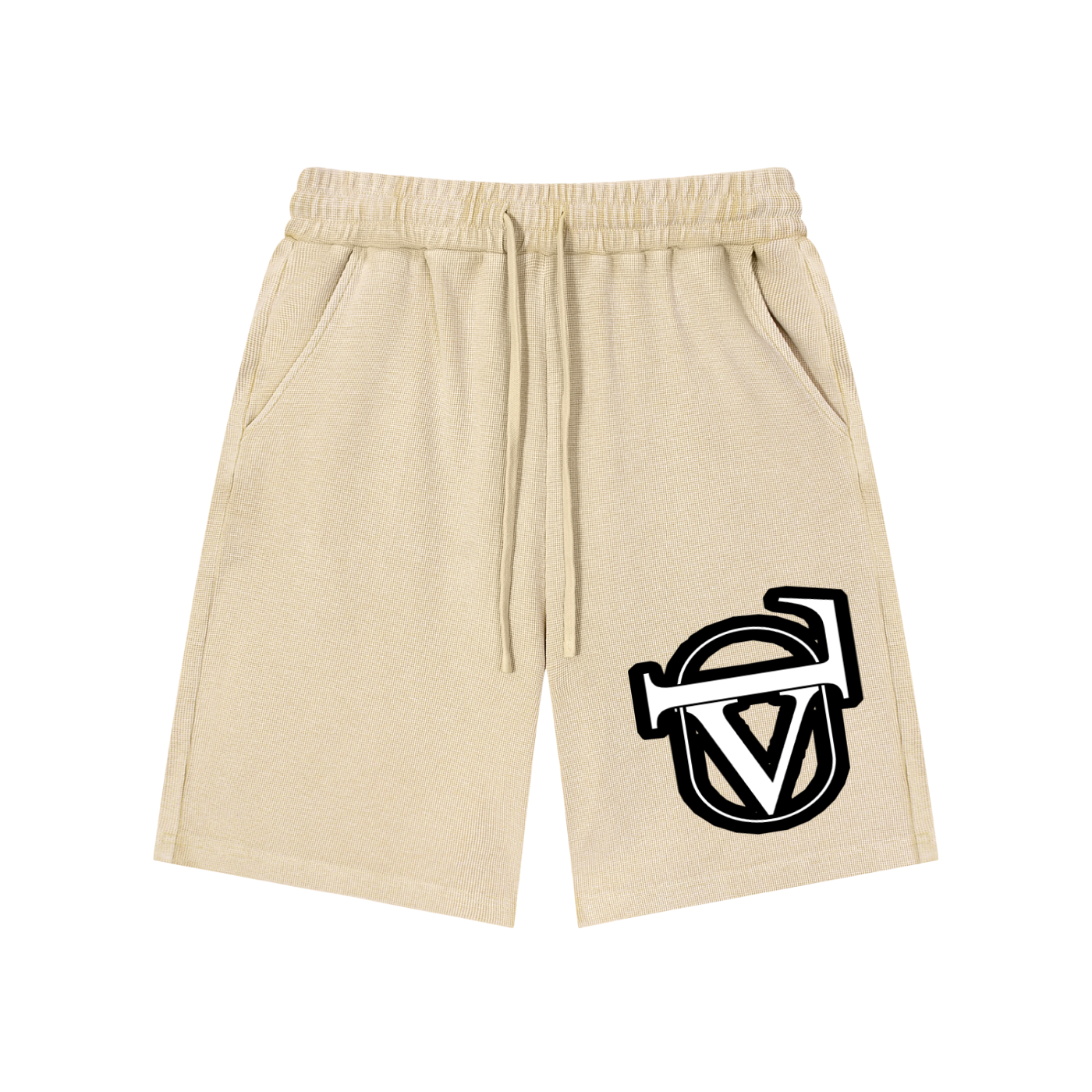 Mineral Wash Waffle Knit Shorts