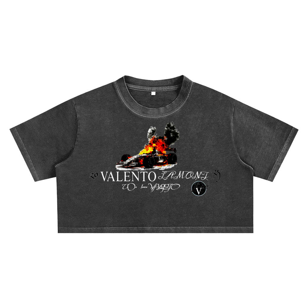 Snow Washed Crop Top