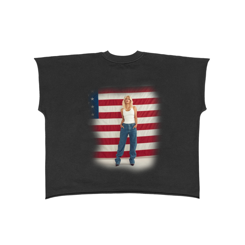 Raw Edge Boxy Non-Shrink T-Shirt