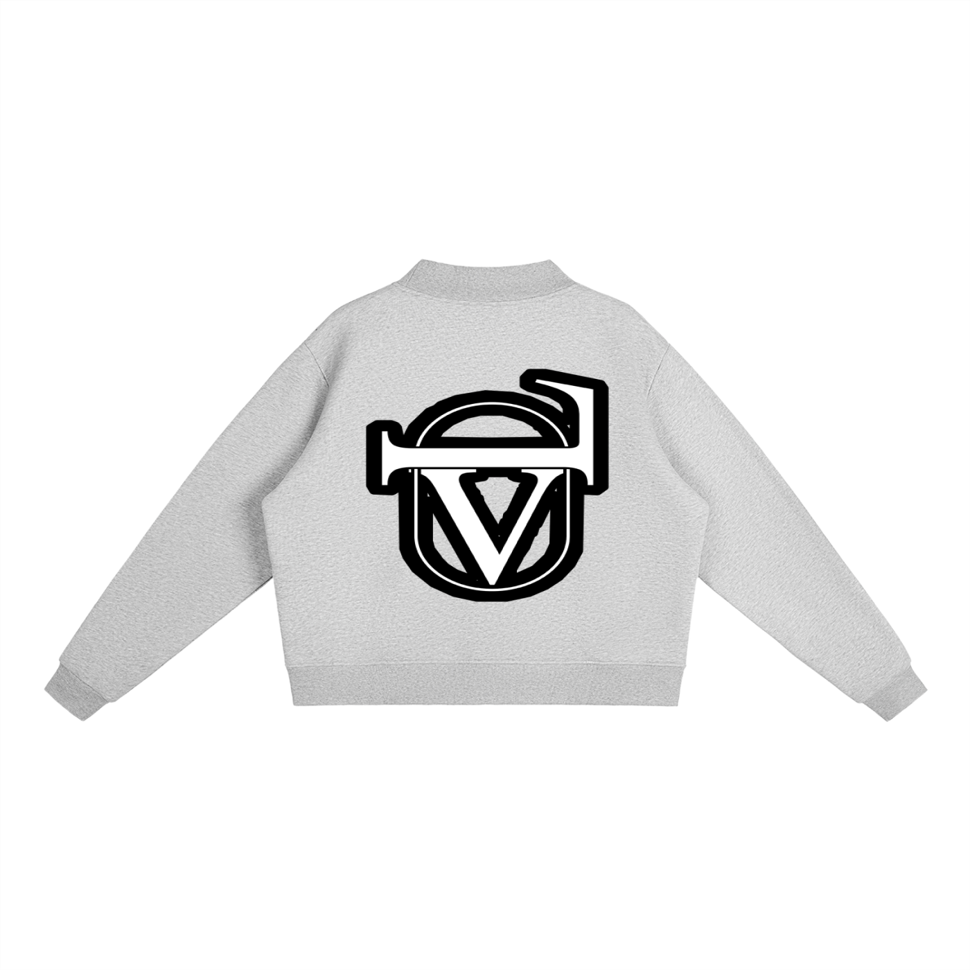 Essential Fleece Mock-Neck Crew Sweatshirt