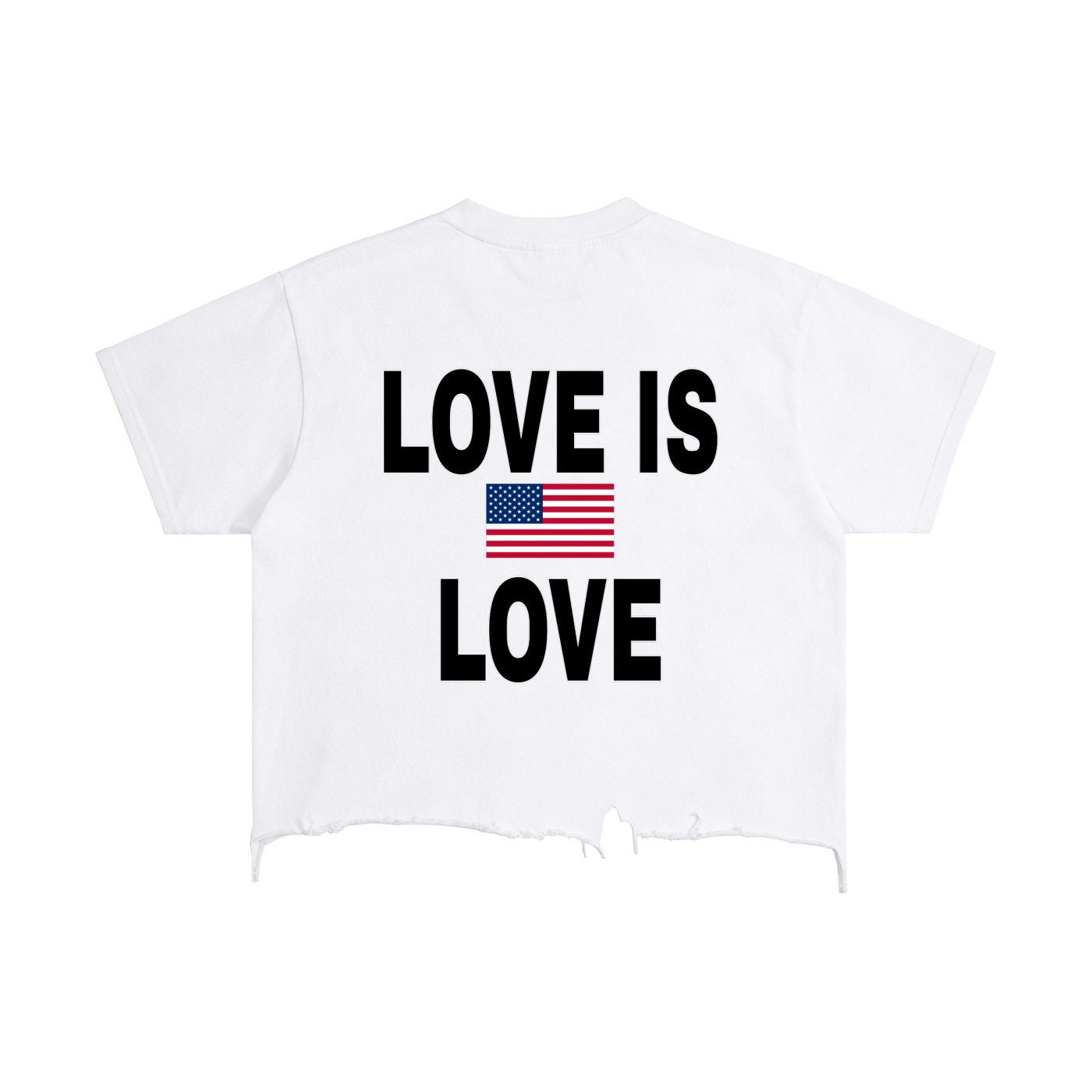 Vintage Wash Boxy Distressed Hem T-Shirt
