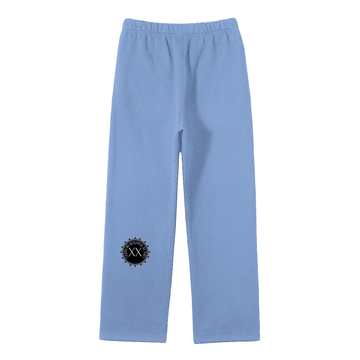 Unisex Solid Color Fleece Straight Leg Pants