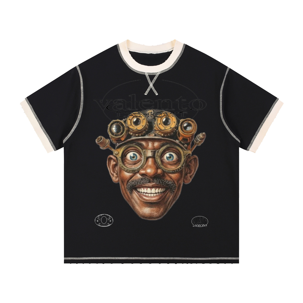 V Contrast-Stitched Ringer T-Shirt