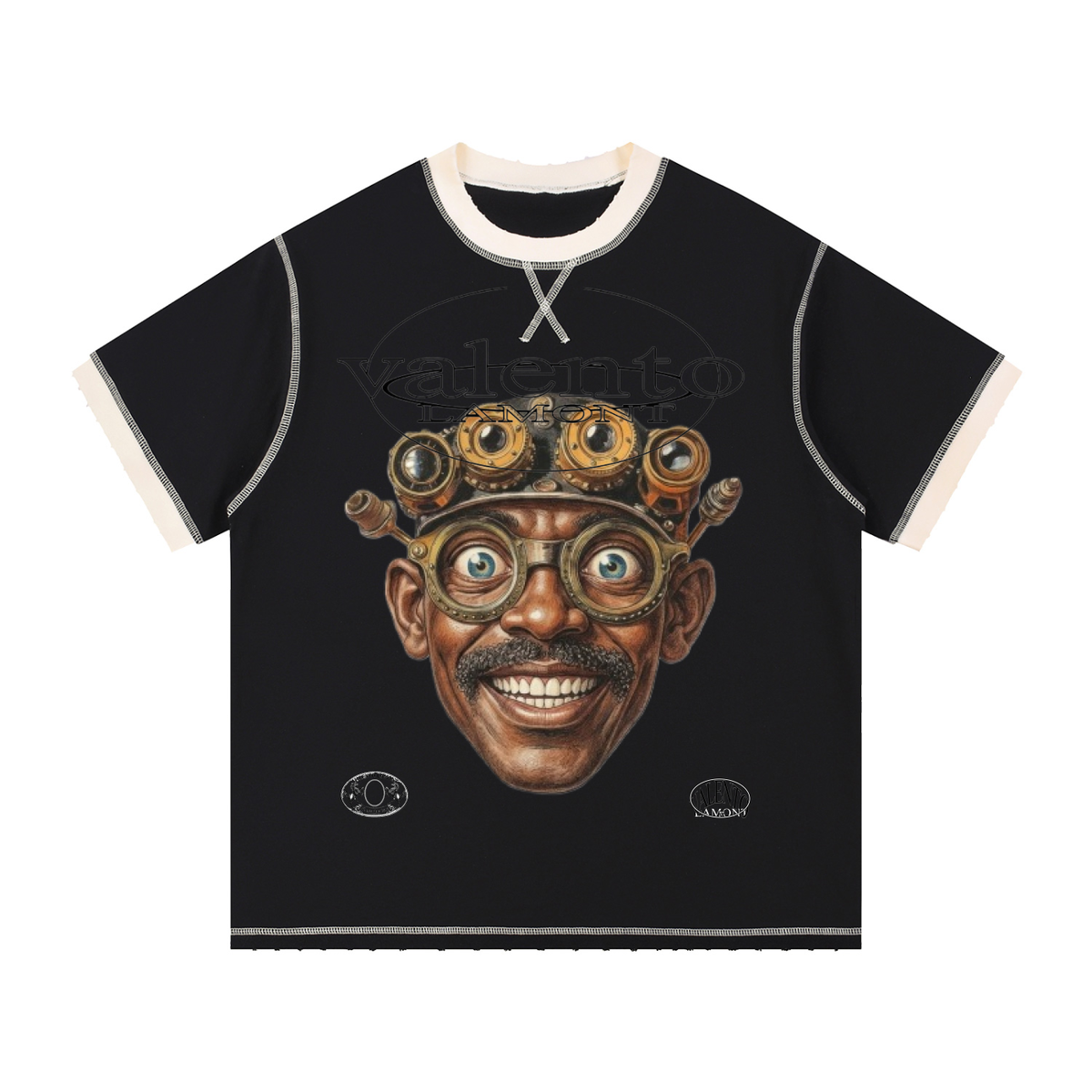 V Contrast-Stitched Ringer T-Shirt