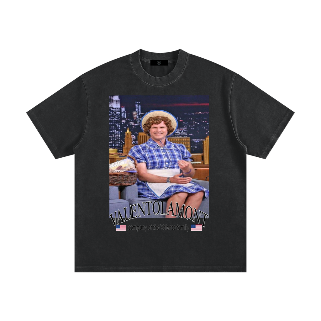 Heavyweight Vintage Washed Frayed T-Shirt