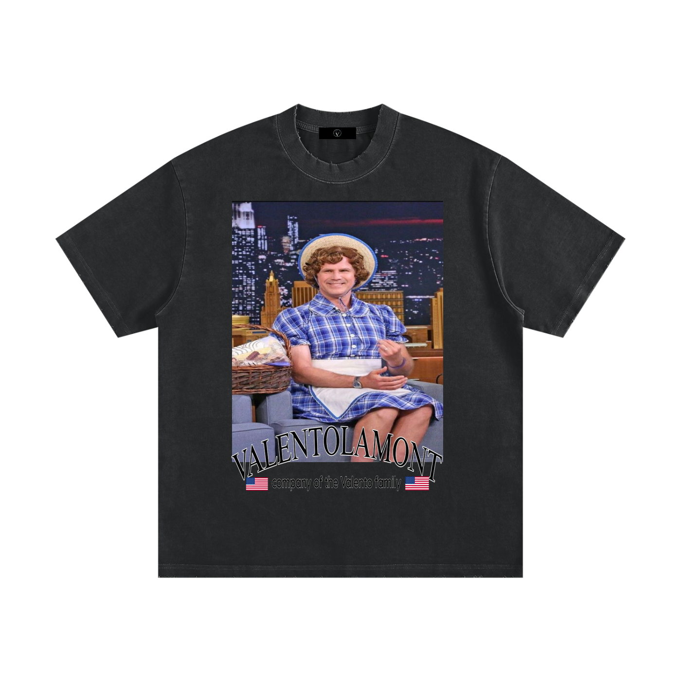 Heavyweight Vintage Washed Frayed T-Shirt