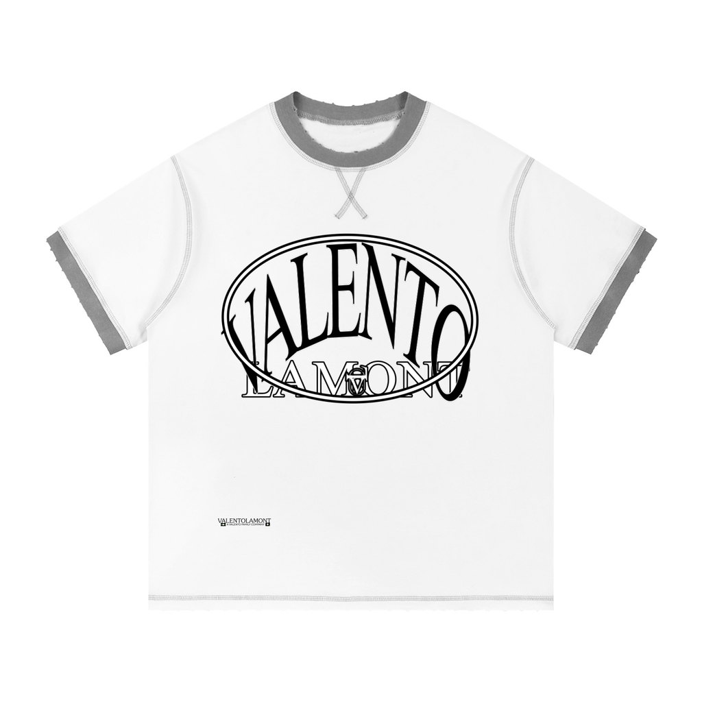 V Contrast-Stitched Ringer T-Shirt
