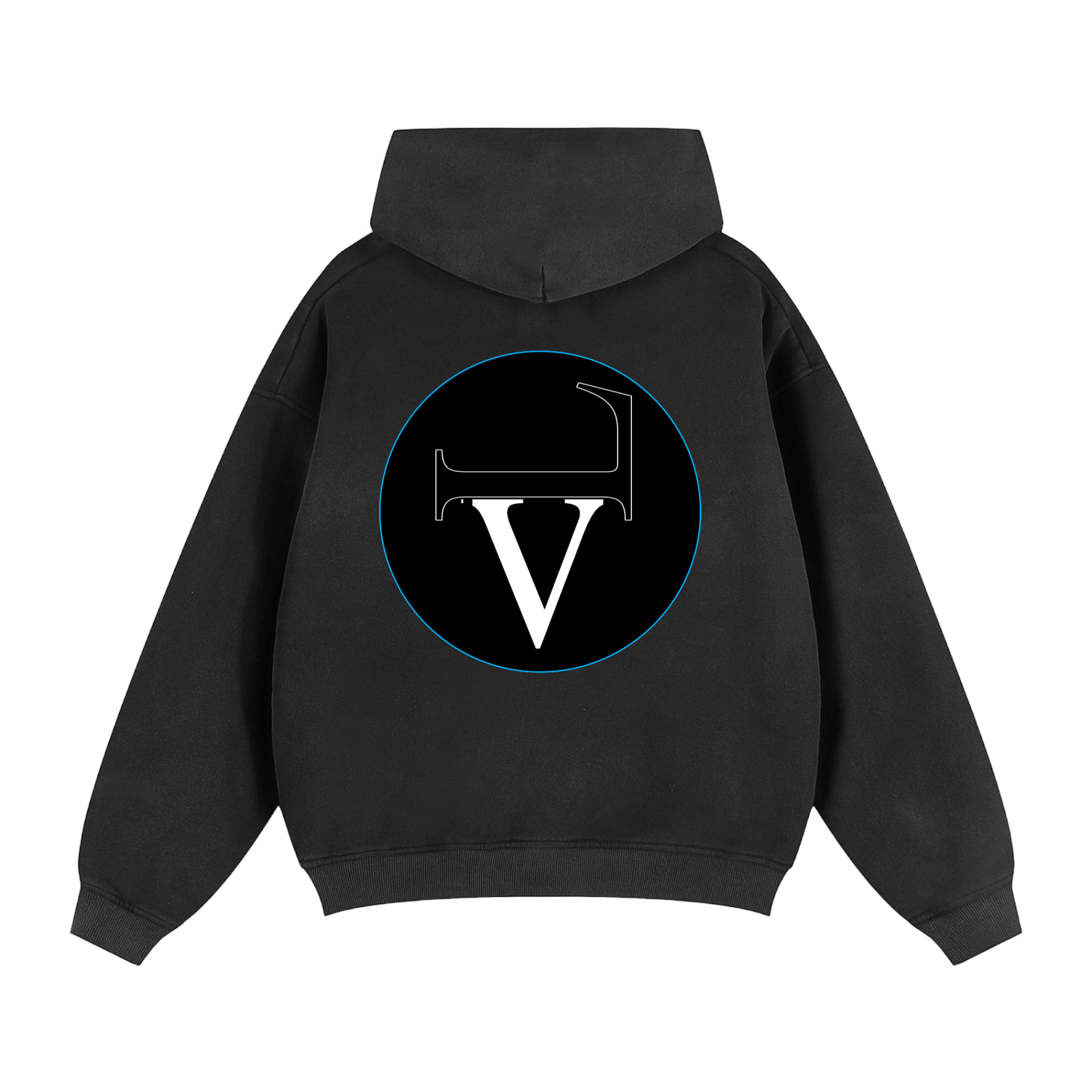 Sunfade Two-way Zipper Boxy Fleece Hoodie