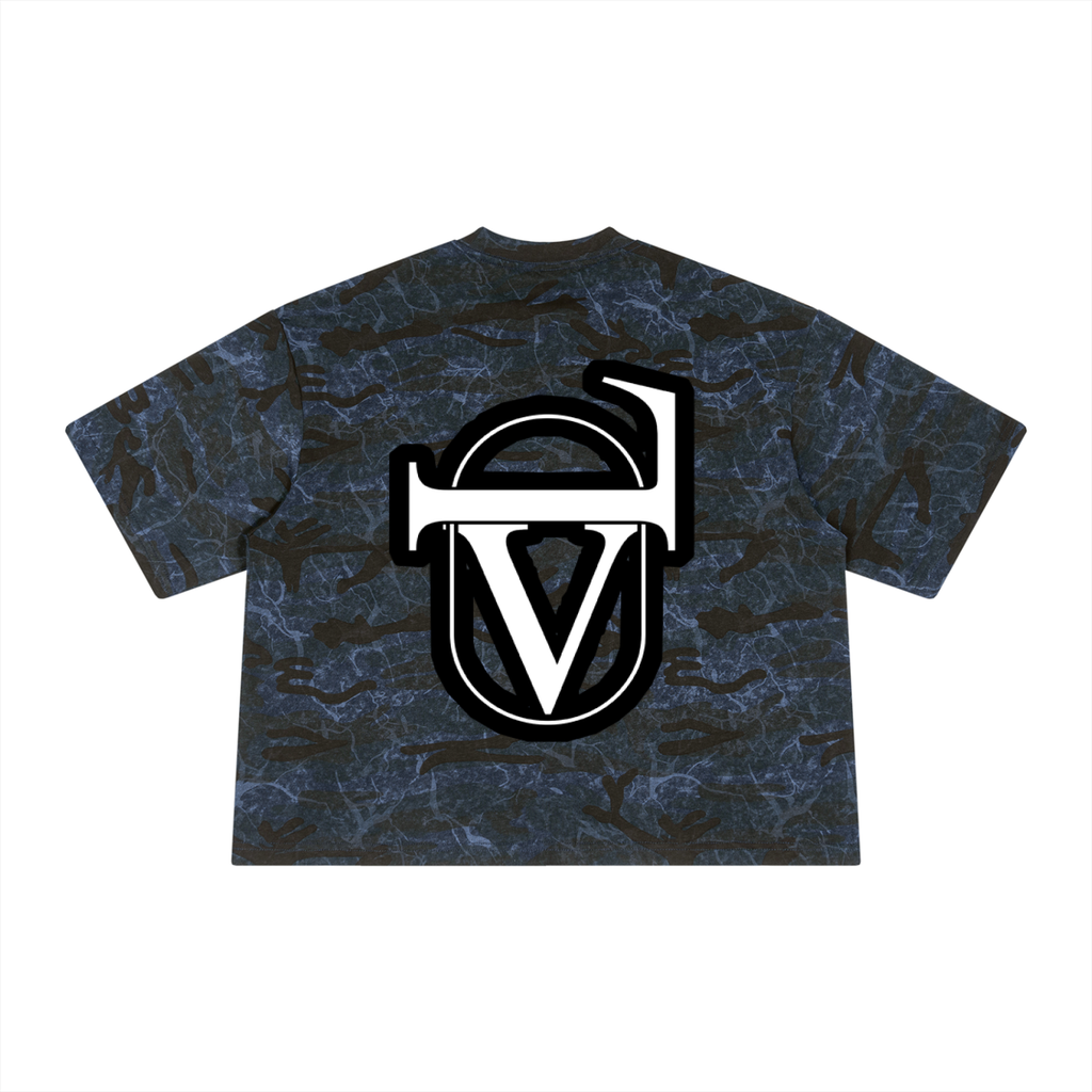 Unisex Boxy Camo Print T-Shirt