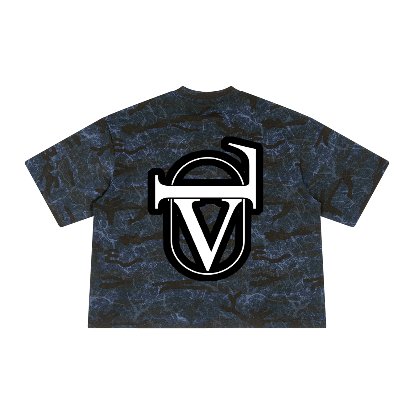 Unisex Boxy Camo Print T-Shirt
