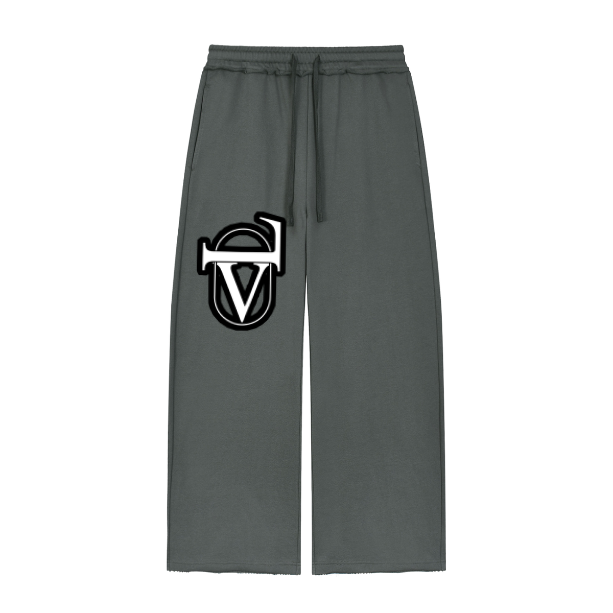 Women’s Wide Leg Raw Edge Sweatpants