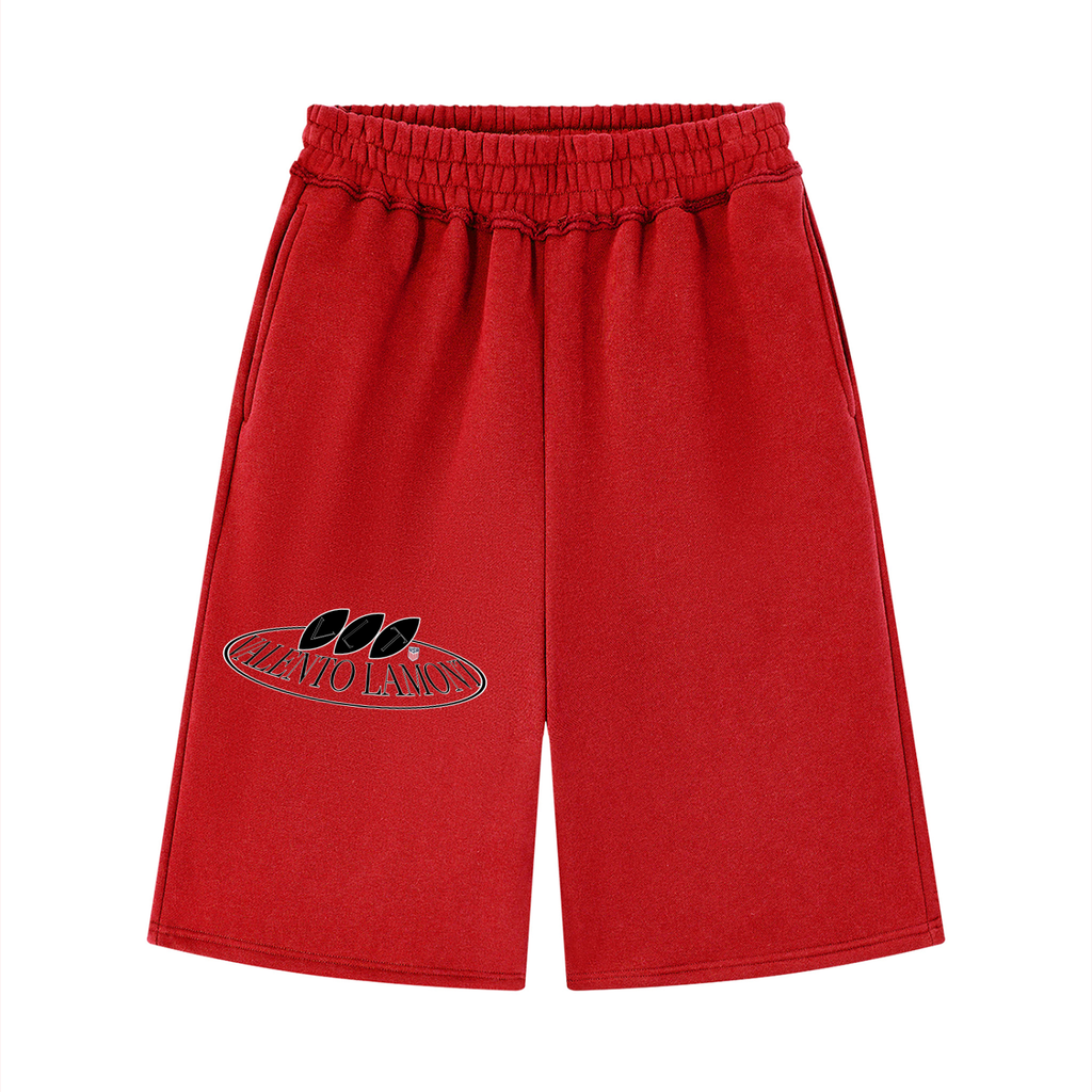 Unisex Raw Edge Fleece Shorts