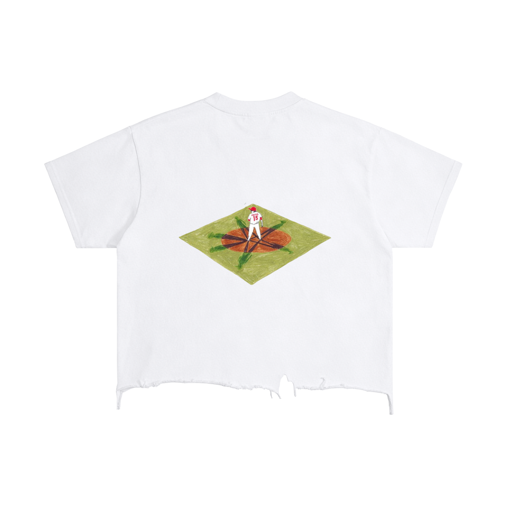Vintage Wash Boxy Distressed Hem T-Shirt
