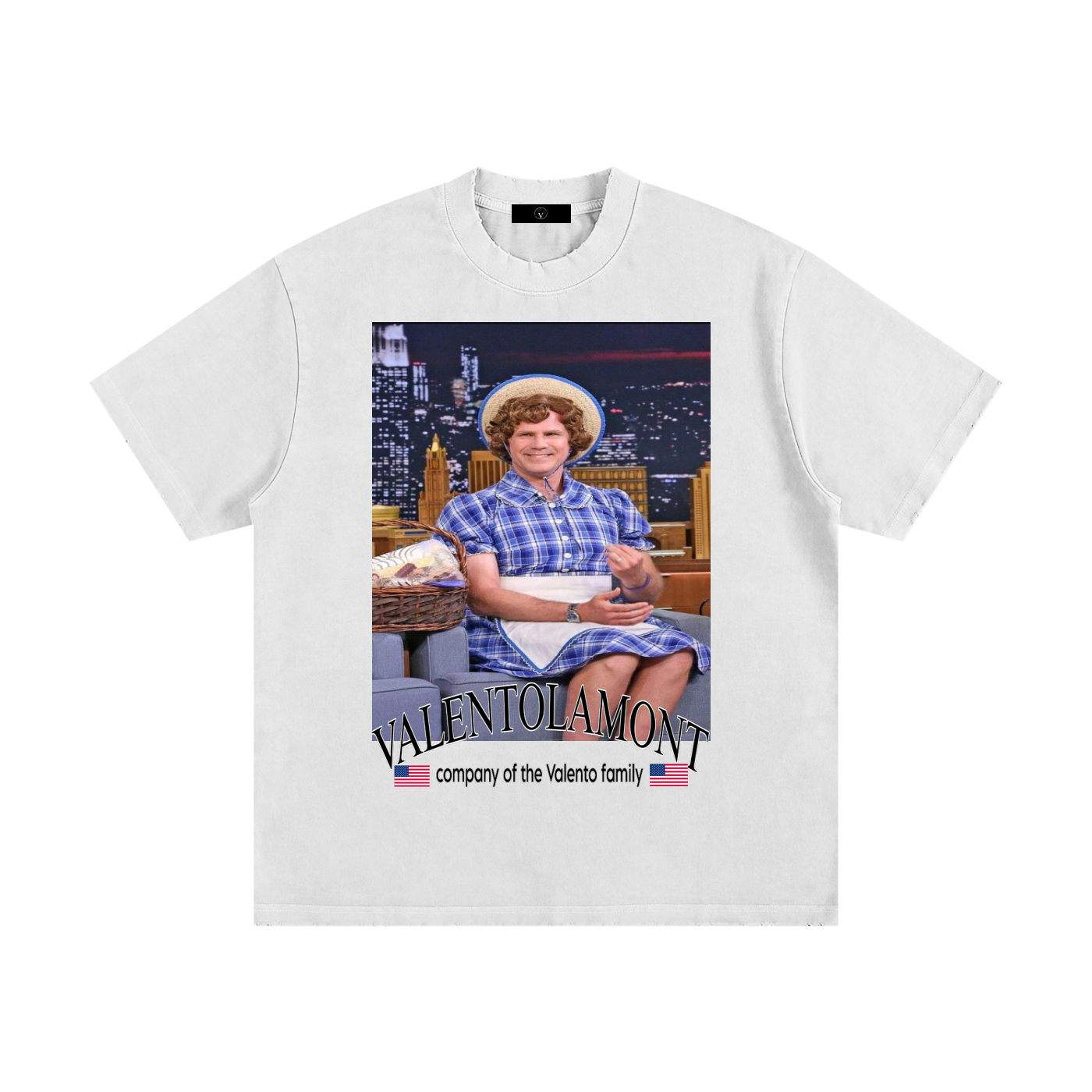 Heavyweight Vintage Washed Frayed T-Shirt