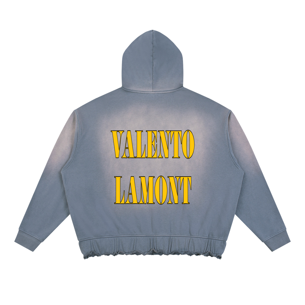 Unisex Sunfade Ripped Boxy Hoodie