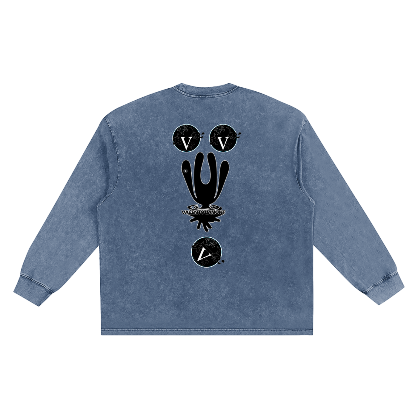Snow Washed Oversize Long Sleeve T-shirt