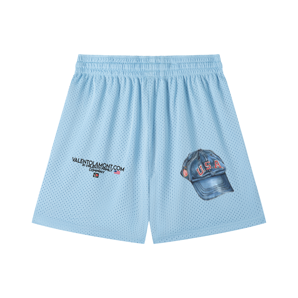 Mesh Drawstring Shorts