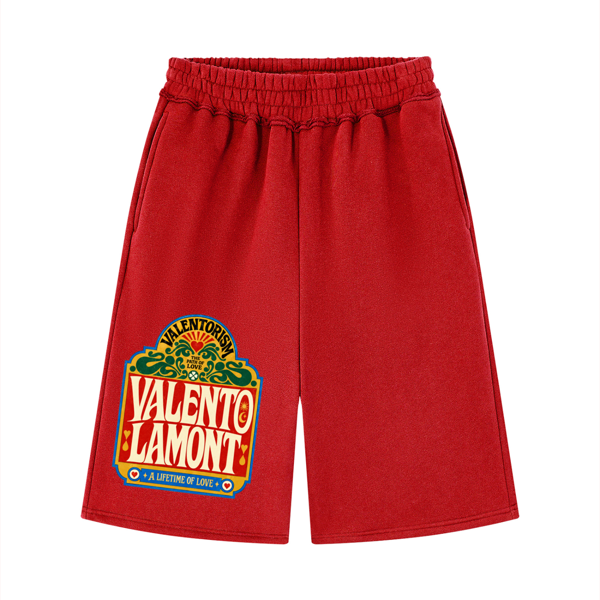 Unisex Raw Edge Fleece Shorts