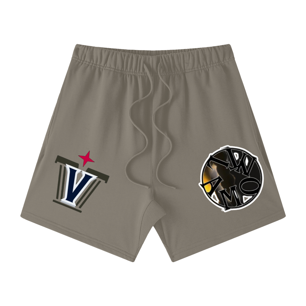 Unisex Earth Tone Loose Fit Cotton Shorts