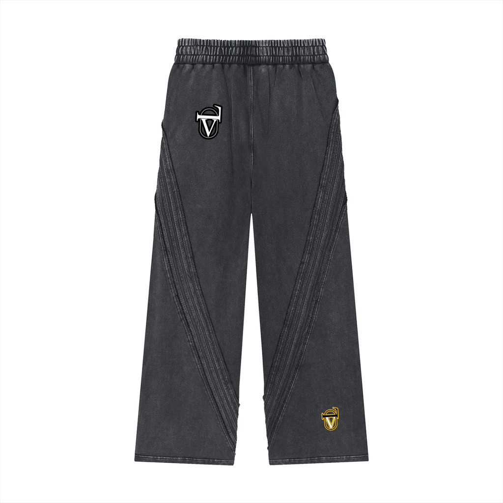 Snow Washed Tape Raw Edge Sweatpants
