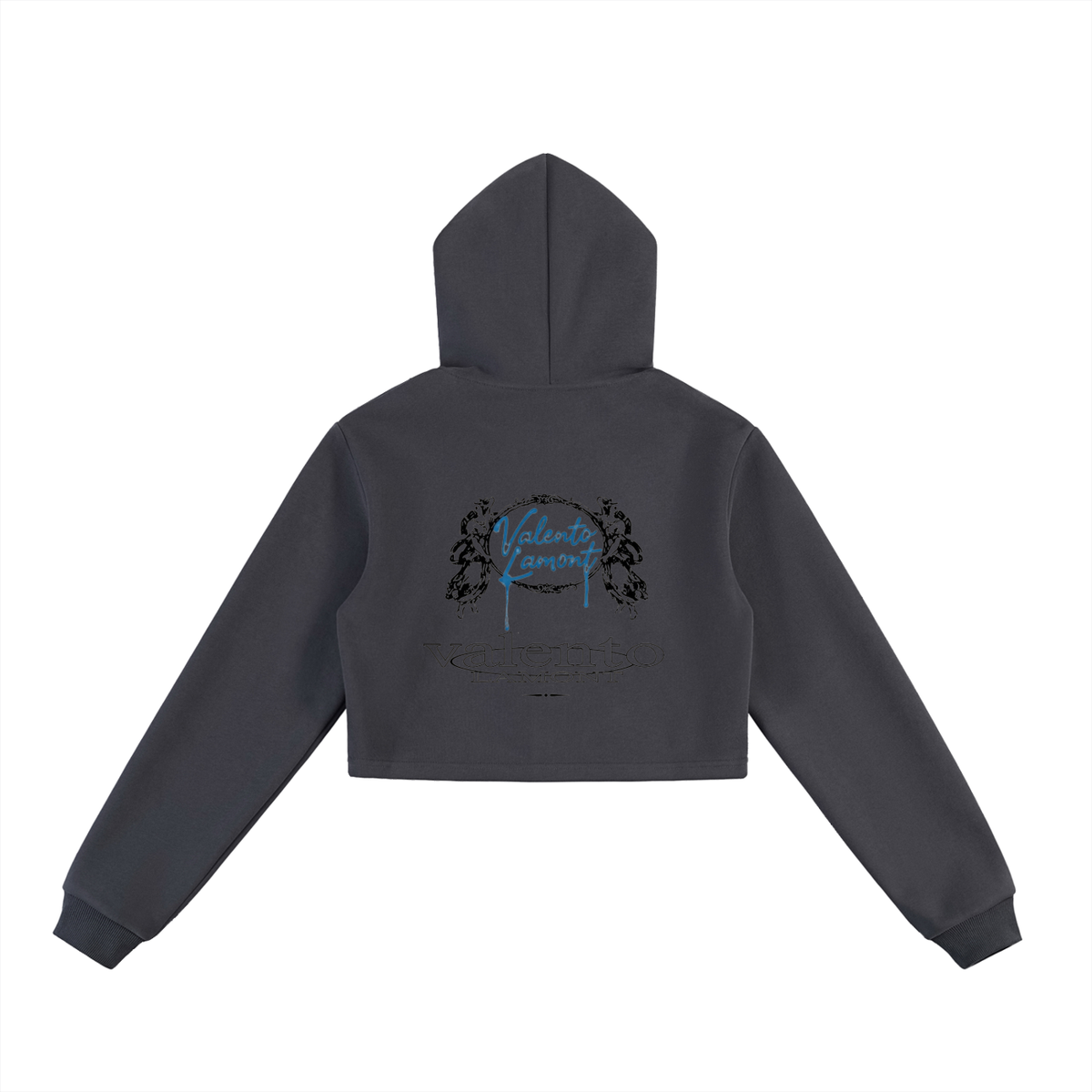 Essential Cropped Zip-Up Hoodie