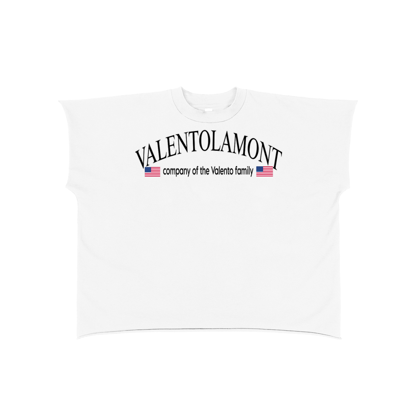 Raw Edge Boxy Non-Shrink T-Shirt