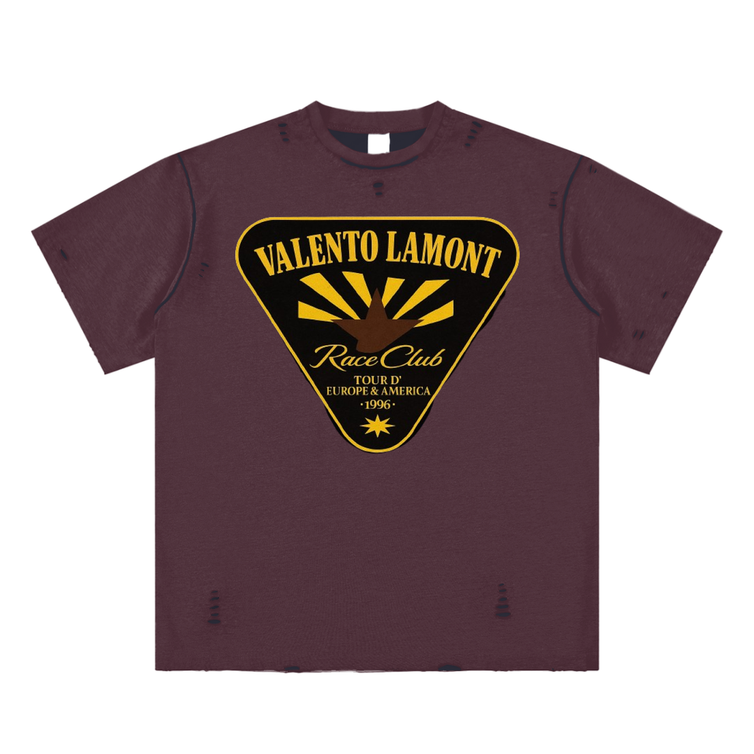 Hand-frayed Reversible T-shirt