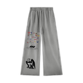 Unisex Vintage Wash Raw Edge Sweatpants