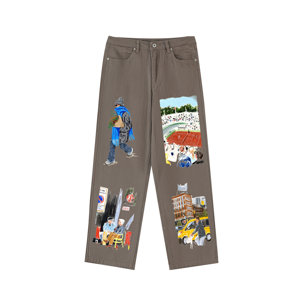 Heavyweight Cotton Straight-Leg Pants