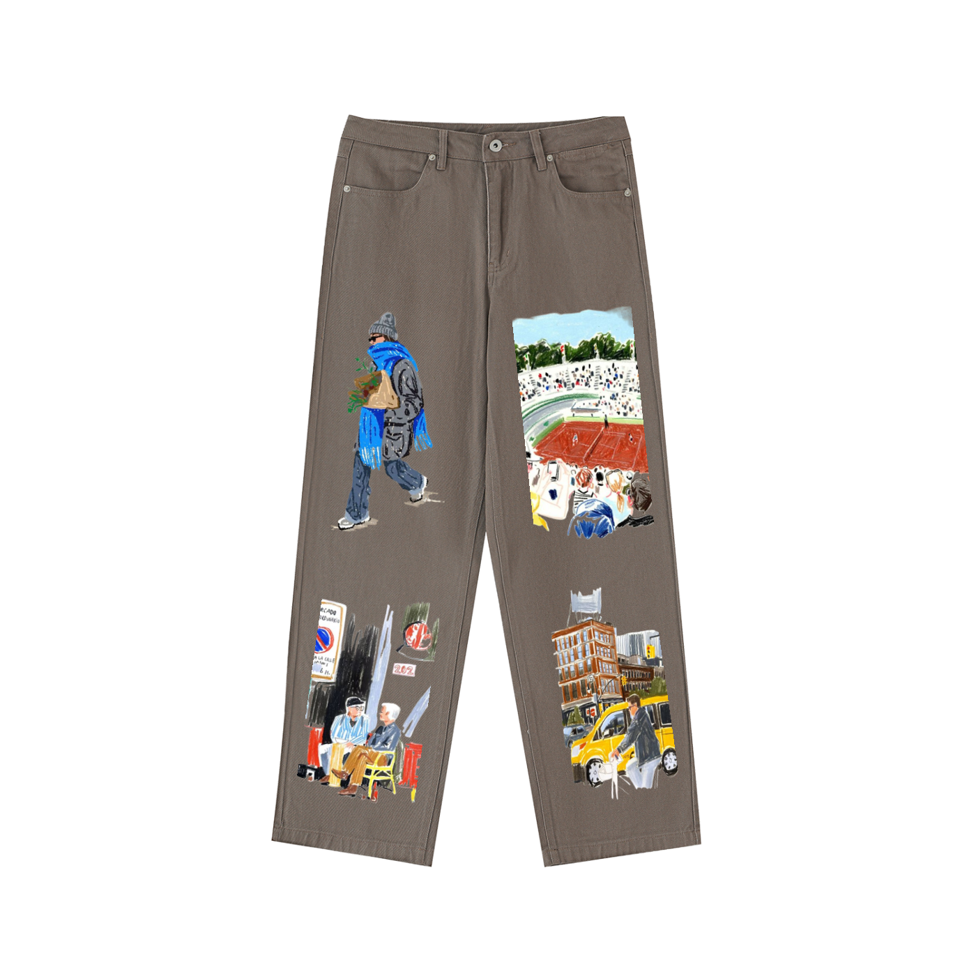 Heavyweight Cotton Straight-Leg Pants