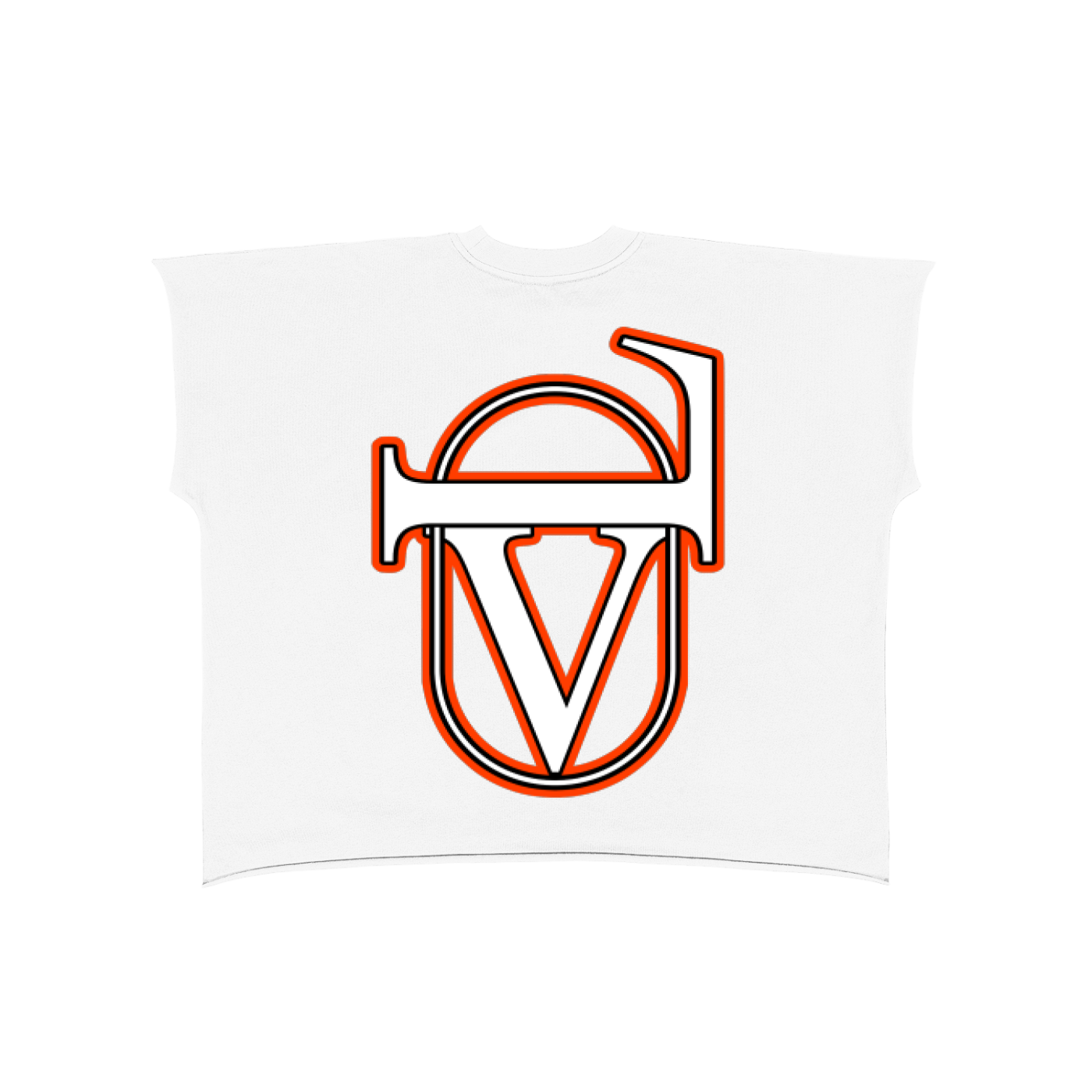 Raw Edge Boxy Non-Shrink T-Shirt