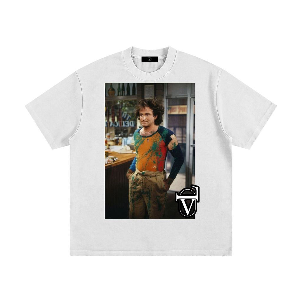 Heavyweight Vintage Washed Frayed T-Shirt