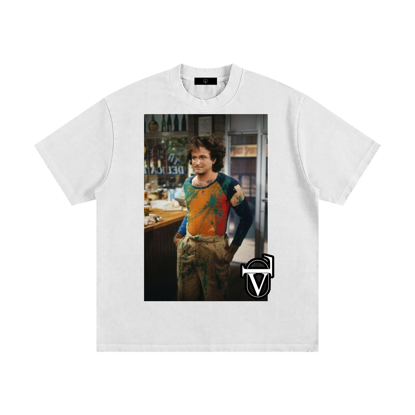 Heavyweight Vintage Washed Frayed T-Shirt