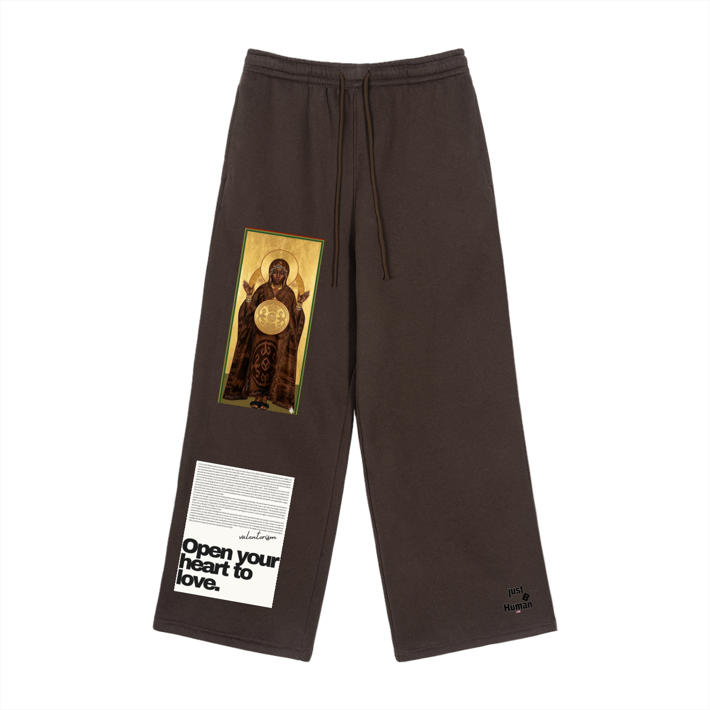 Fleece Drawstring Straight-Leg Sweatpants