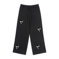 Fleece Drawstring Straight-Leg Sweatpants