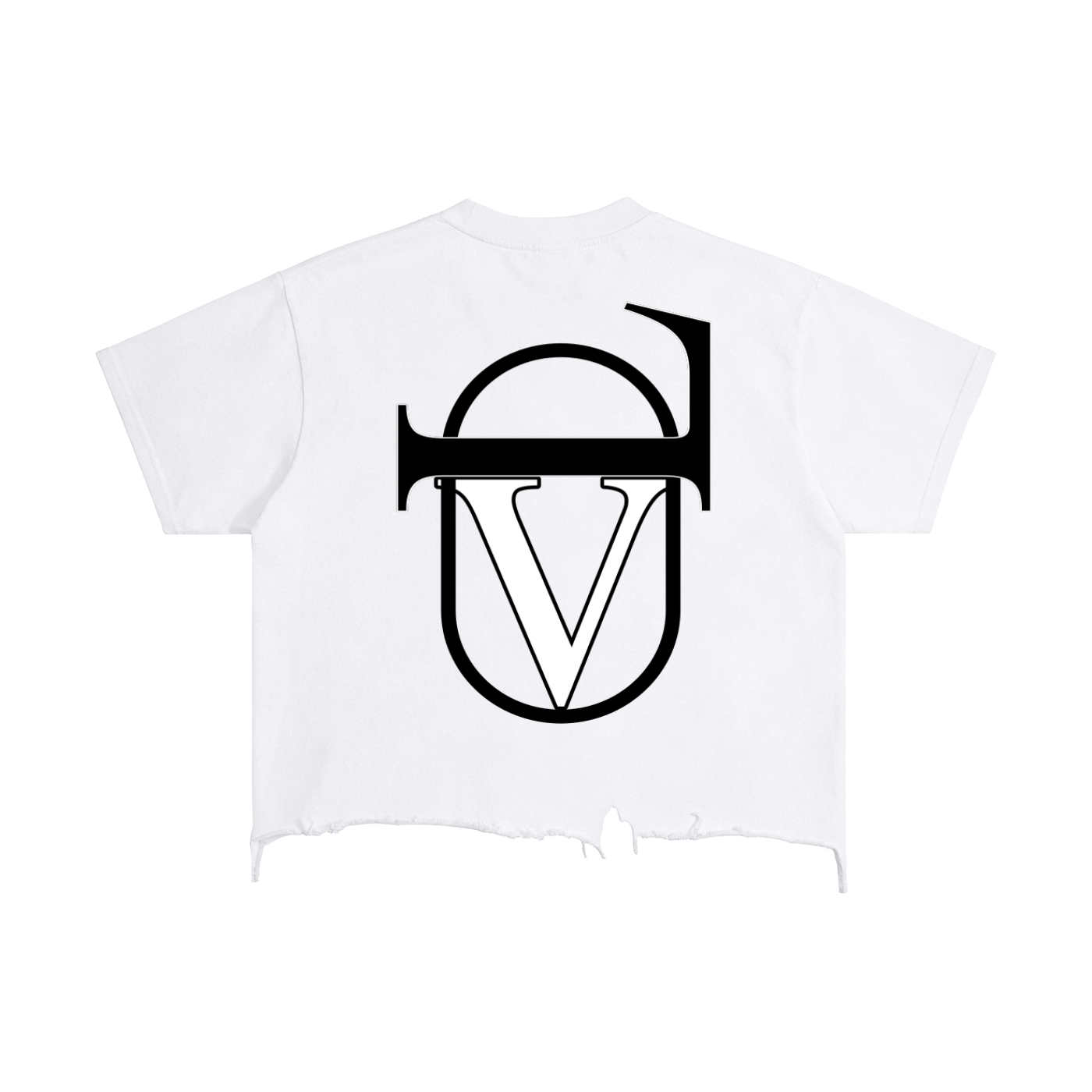 Vintage Wash Boxy Distressed Hem T-Shirt